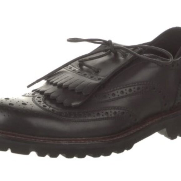 Emporio Armani Leather Lasercut Accents Brogues - Picture 2 of 4